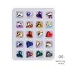 Decals colorful shining 20 grids Nail AB diamond glass flat pack special-shaped diamonds drill DIY nail art act the role ofing is tasted