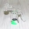 20pcs Smoking 18mm Ash Catchers Glass Reclaim Catcher con 4mm 14mm maschio quarzo bangers recuperatori catchers per bong DHL