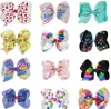 Baby flicka barn hår båge boutique grosgrain band clip hairbow stora bowknot pinwheel hårpins tillbehör