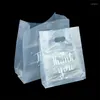 Cadeau cadeau 10pcs Merci Sac en plastique translucide pour anniversaire Cake Shop Creative Emballage alimentaire Légumes et fruits FournituresGift
