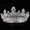 Chieni della sposa Crystal Queen King Tiaras and Crowns Bridal Pageant Diadem Ornamento Accessori per capelli per capelli per i capelli CL01911021797