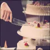 Party Dekoracji Wydarzenia Świąteczny Dom Ogród 3 Poziom Akrylowy Okrągły Cupcake Stojak Przezroczysty Cake Tower Rack Holder Pan Wedding Birt