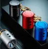 Nieuwste kleurrijke metalen multifunctionele USB-aanstekers droge kruiden tabak sigaretten rokenhouder sleutelhangers LED zaklamp lichter