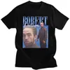 Varumärkesdesigner T-shirt Robert Pattinson vintage unisex svart tshirt män överdimensionerad grafik s 100% bomullst-shirt man kvinna tees