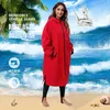 Trenchs de femmes manteaux adultes et adolescents sweat à capuche imperméable sur manteau sec combinaison humide robe à langer avec doublure en microfibre pour femmes