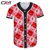 Recomendar camisa de béisbol navideña para hombre Medias impresas en 3D y cajas de regalo Amantes Camiseta de gran tamaño 5XL 220623