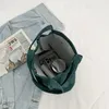 이브닝 백 2 PCS Corduroy 여성 어깨 가방 대용량 단순한 편리한 쇼핑 캔버스 여성용 경기장 핸드백 202