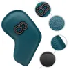 10pcsset Golf Demir Headcover 39PSA Kulüp Baş Kapak Nakış Numarası Case Spor Eğitim Ekipmanı Aksesuarları 220817