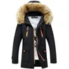 Men's Down & Parkas Men's Thicken Winter Jackets Faux Fur Collar Long Men Outwear Hooded Windbreaker Coats Male Outdoor Snow Jacket Clot