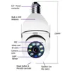 Cameras 1080P Wireless 360 Rotate Panoramic Camera Light Bulb Auto Tracking Wifi PTZ IP Remote For E27 Interface Viewing Security