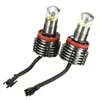 Phares de voiture 2 pièces LED yeux d'ange lumière 2*30W H8 puces LED ampoule pour BMW E60 E61 E63 E64 E70 X5 E71 X6 E82 E87 E89 Z4 E90 E91 E92