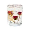 Boîte de parfum de bougie d'arôme d'huile essentielle créative de gelée en gros tasse de cristal arôme de cadeau de groupe de cire