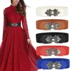 Gürtel Weibliche Rotierende Schloss Bund Breiten Elastischen Gürtel Für Frauen Band Taille Stretch Cinch Kleid Mantel Kleidung DekorationenGürtel