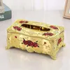 Home Storage Verwijderbare weefselbox Case Cover Holder Holder Toiletpapier Case Face Hotel Decor Organisator Strodden