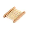 Sabão de bambu de madeira natural Plato de sabão artesanal bandeja de sabão para banheira de banho banheiro banheiro