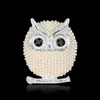 Broches Broches Bijoux En Gros Femmes Mode Naturel Insecte Animal Belle Alliage Strass Hibou Doré Broche Broches Femmes/Homme Party Wear Dr