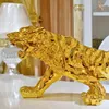 Tigre en résine du zodiaque chinois, décorations pour la maison, fabrication naturelle, cadeaux d'anniversaire et décoration de mariage, de noël, 220426