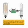 E11 E12 luces LED regulables Mini 102 LED bombillas de maíz 9W reemplazar 80W lámparas halógenas Base de candelabro 220V 110V para el hogar sala de estar H220428