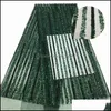 Şerit dikiş kumaş araçları bebek çocuklar analık nijeryalı dantel kumaşlar Afrika 2021 Düşük Green Fransızca ile yüksek kalite elbise en son