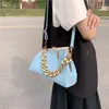 Mode Triangle conception épaisse chaîne en métal épaule sac à bandoulière pour les femmes 2022 marque de luxe sac à main grande fête Cluth