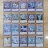 Cartes Yugioh avec boîte en fer blanc Carte Yu Gi Oh 72 pièces Version anglaise holographique Lettre d'or Liens de duel Carte de jeu Yeux bleus Exodia 220705