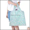 Bolsas de armazenamento Organização em casa Housekee Garden Garden Reutable Reutable Shop Impresso Shoder portátil Bolsas femininas Bolsa dobrável bolsa WLL496