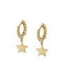 Baumeln Kronleuchter Vintage Gold gefüllt Ohrringe Mond Stern Kreuz Anhänger Piercing Ohrring Boucle D Oreille Femme Schmuck GroßhandelDangle