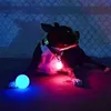 Vattentät husdjursleksak gummiboll LED LIGHT GLOW FETCH SPEL PAPY PITBULL PET Supplies Pet Supplies Training Chew Ball L220621