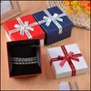 Watch Boxes Cases Accessories Watches Square Wedding Date Jewelry Gift Delicate Solid Color Packaging Box Wholesale Drop Delivery 2021 4Jn