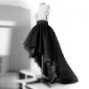 Skirts Black High Low Long Tulle For Women Ruffles Fashion Female Adult Skirt Zipper Custom Made Maxi Jupe Femme SaiasSkirts