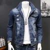 Frühling 2021 Neue Casual Baumwolle männer Koreanischen Stil Streetwear Schule Student Schlank Hübscher Herbst Stickerei Mann der Denim Jacke