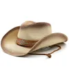 Unisex brede rand hoeden vrouwen mannen mode zomer casual trendy strand zon rietje panama jazz hoed cowboy fedora hoed