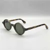 Acetate Vintage Circle Polarised Solglasögon Män Gregory Peck Brand Design Clear Round Sun Glasses Women Retro Shades Zolman275T