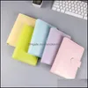 Kuit notities Office School Levers Business Industrial A6 PU Leather Notebook Binder Aron Color 19x13cm Refilleerbaar 6 Ring Filler Paper