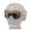 Outdoorbrillen Tactische Paintballbrillen UV-bescherming Militaire sportbrillen Jagen Wandelen Motorrijden Winddichte brillenOutdoor O