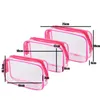 Storage Bags Beach Transparent Travel Bag Set Airport Cosmetic Makeup Organizer Toiletry Pouch Waterproof For WomenStorage