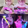 Jouets de fête Flash soufflet évent lumière LED tuyau d'eau tube s tube télescopique électroluminescent 6543160