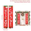 Juldekorationer Merry Door Banner för hemma utomhus hängande ornament Xmas gåvor navidad år 2022Christmas