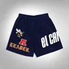 Shorts Masculino El Capitan D'Angelo Russell Calça Masculina Fitness Praia Calça Masculina Esportes Basquete Malha Respirável Shopping Shorts Masculino