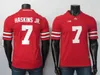 カレッジフットボールジャージーDwayne Haskins JR Jersey Justin Field JK Dobbins Rare Ohio State Buckeyes Jerseys White Black Red 150th