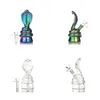 Snake Glass Bong Animal Water Pipes Narghilè Bong colorati da 2,4 pollici con accessorio per il fumo della piattaforma petrolifera