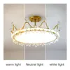 Moderne Cristal LED Lustre Lampe Pour Chambre Salon Toit Intérieur Décoration De La Maison Or Lumineux Plafonnier Luminaire