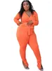 Tracksuits Women's Plus Size 5XL Set Women's Clothing Lace Up Crop Tops och Empire Pant Suits Solid Draped Casual 2 Piece Outfits