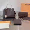 3PCS/セットトートベッグ女性ハンドバッグ財布ショルダーバッグウォレットバックパックショッピングバッグ