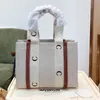 2022 Lüks Tasarımcı Büyük Çantalar 5a Woody Womens Alışveriş Moda Kılıf Omuz Tuval Alışveriş Yüksek Naylon Hobo Linen Beach Seyahat Crossbody Toptan Toptan