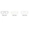 أزياء النظارات الشمسية إطارات صغيرة سداسي سداسي سبيكة الذهب نظارات Gold Frame Classic Optics Oeglasses شفافة واضحة العدسات