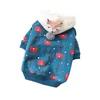 Cute Pet Cat Vestiti per cani Cappotto invernale Felpa con cappuccio calda per abbigliamento piccolo s s Abbigliamento morbido Bulldog francese Y200328