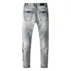 Jeans Amirrs T-shirts Designer 2023 Jean Mode Homme Micro Élastique Grande Taille Jeunes Tro 4GHS