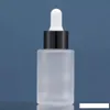 Boğaz Şişesi Buzlu Cam Parfüm Uçucu Yağ Özü Aromaterapi Elektronik Sigara Yağı Kozmetik Konteyner Şişeleri