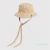 2022-رسالة كاملة مصمم قبعة بحافة Snapbacks مزدوجة الجانب صياد القبعات ضمادة قبعات واقية من الشمس الرجال النساء في الهواء الطلق قبعة